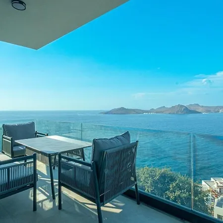 ヴィラ Ella Sea View Yalikavak Shared Pool *